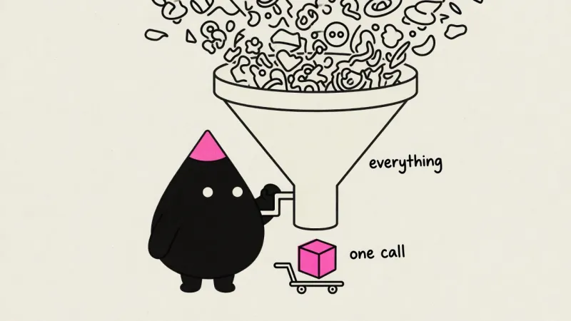 Blot rendering the funnel concept